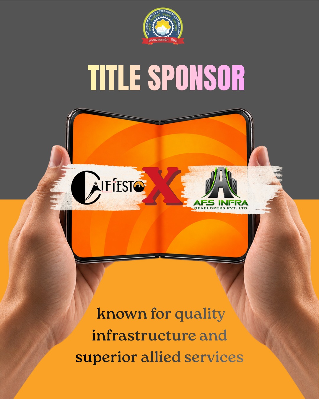 Title sponsor AFS Infra, featured with Cliffesto